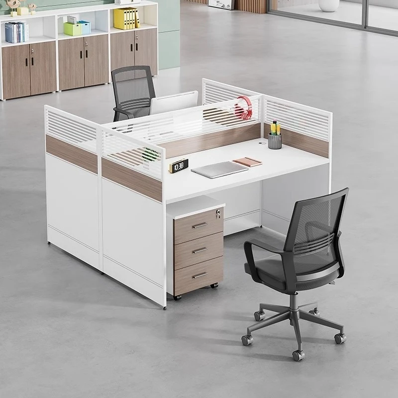 Staff office desk and chair combination screen desk simple staff desk