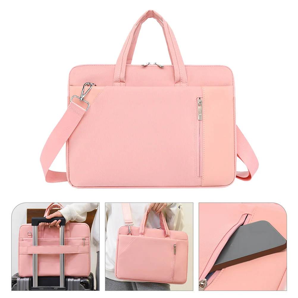 

Laptop Bag For 13.3-14 Inch Tablet Premium Nylon Portable Computer Bag Lightweight Waterproof Travel Tote For Women Large