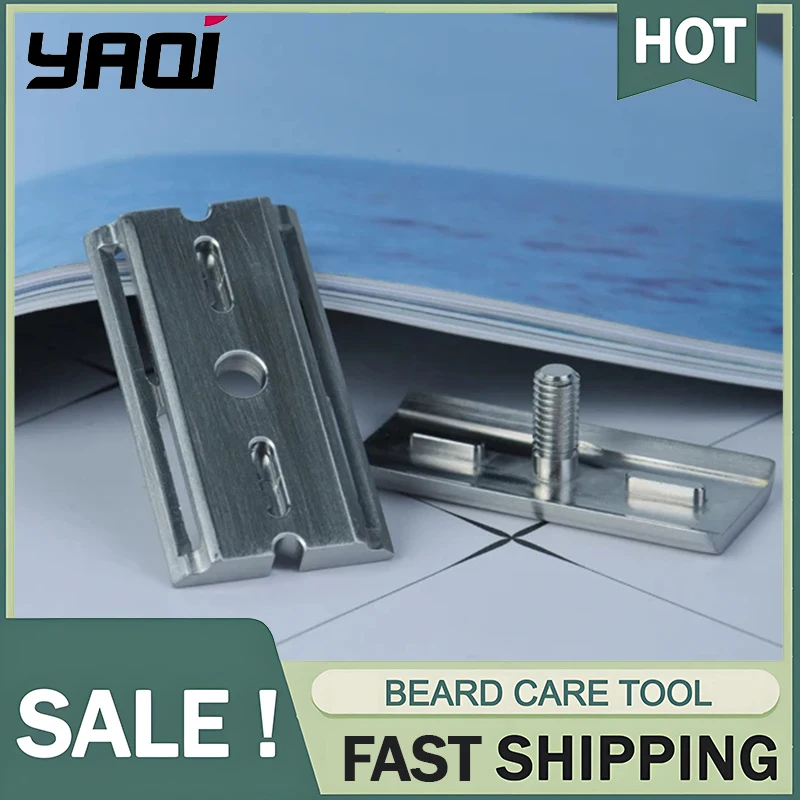 

Yaqi Tile 1.15mm Blade Gap 316 Stainless Steel Safety Razor Head Retro Versatile Shaving Tool Achieve Smooth And Precise Shaving