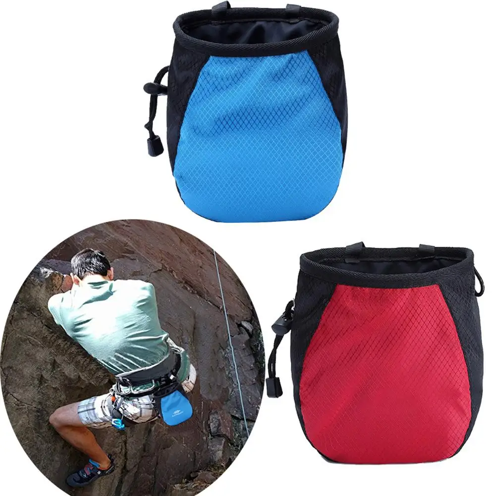 

Climbing Gym Magnesium Powder Storage Adjustable Waist Belt Nonslip Chalk Bag Bouldering Gymnastics Weightlifting Pouch