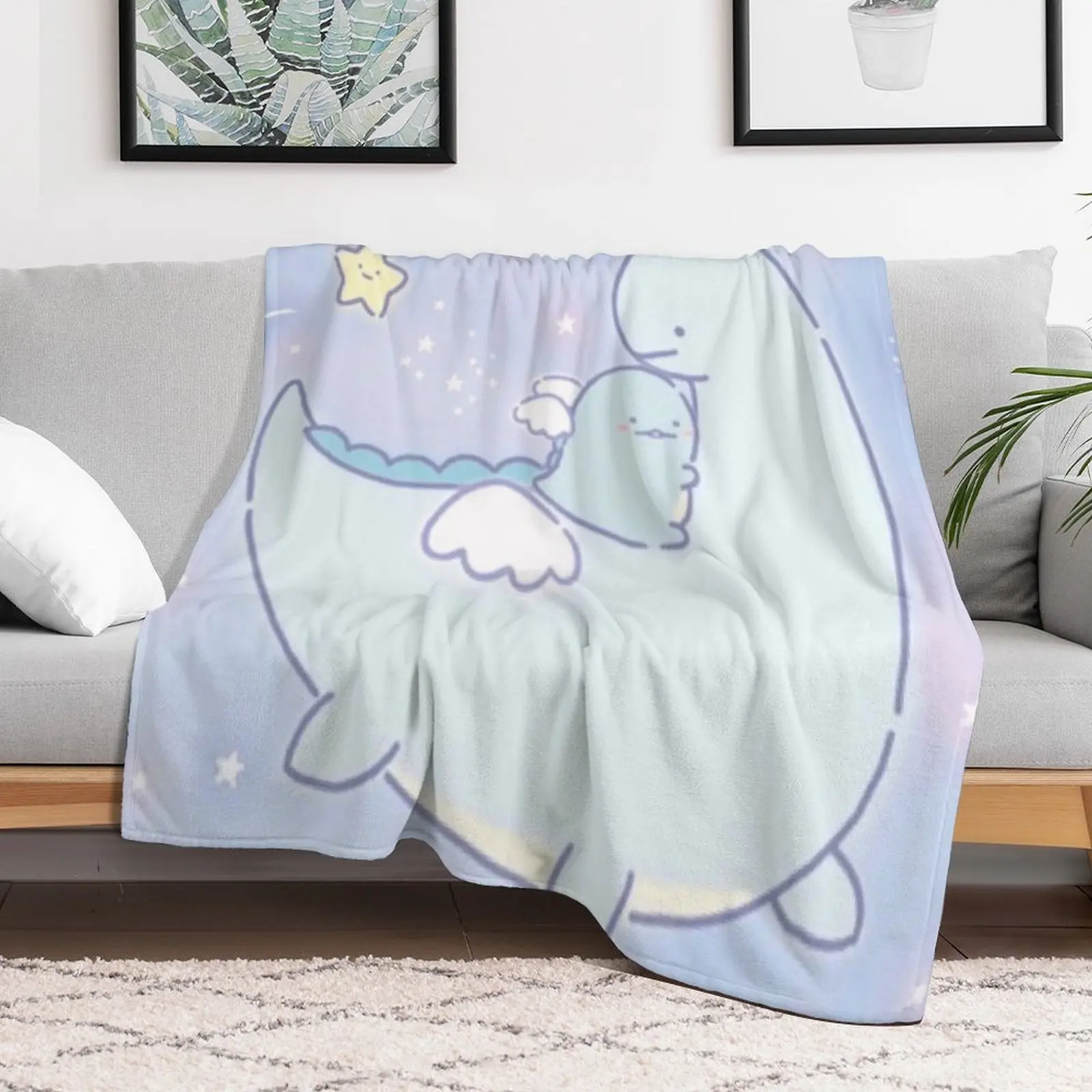 

Sumikko Gurashi Tokage and momy Throw Blanket blankets and throws Summer Blankets