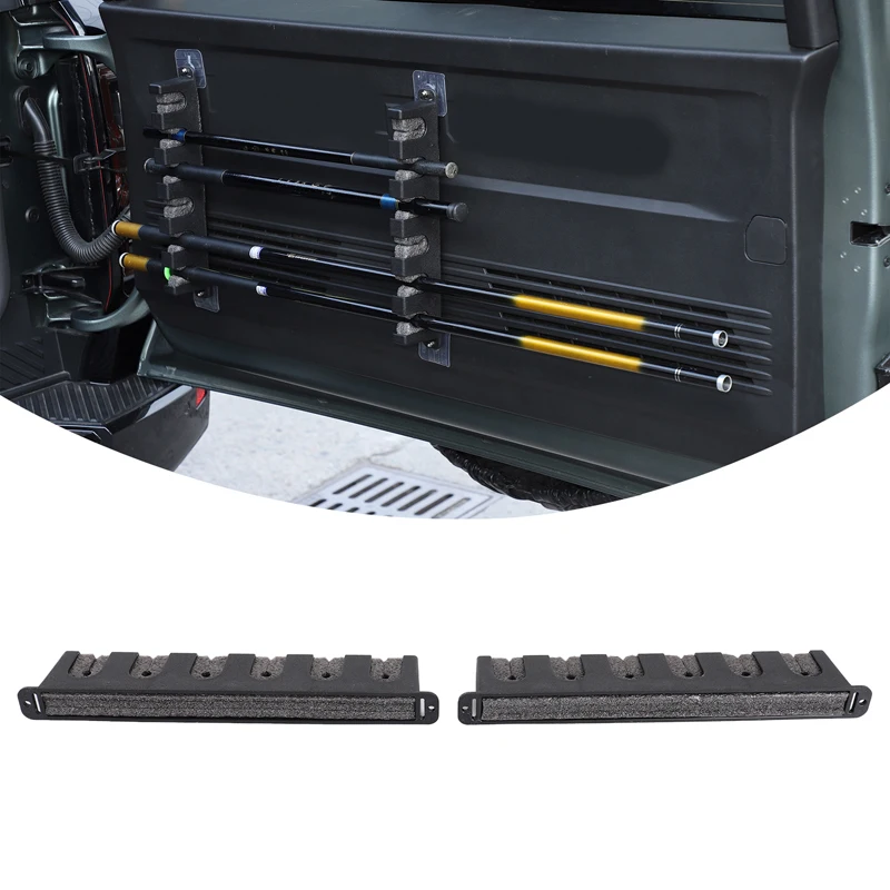 

2Pcs Fishing Rod Storage Rack 6 Holes Wall-mounted Fishing Pole Holder Bracket for Haval H9 Accessories