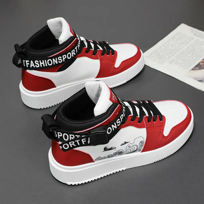 2023 New Anime Shoes Sneakers Men Vulcanized Shoes Fashion Hip Hop Sneakers for Men High Top Casual Shoes Basketball Shoes