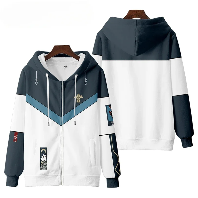 Honkai star rail 3D print zip up women/men hoodie sweatshirt Dan Heng imitator Lunae cosplay zipper hooded jacket