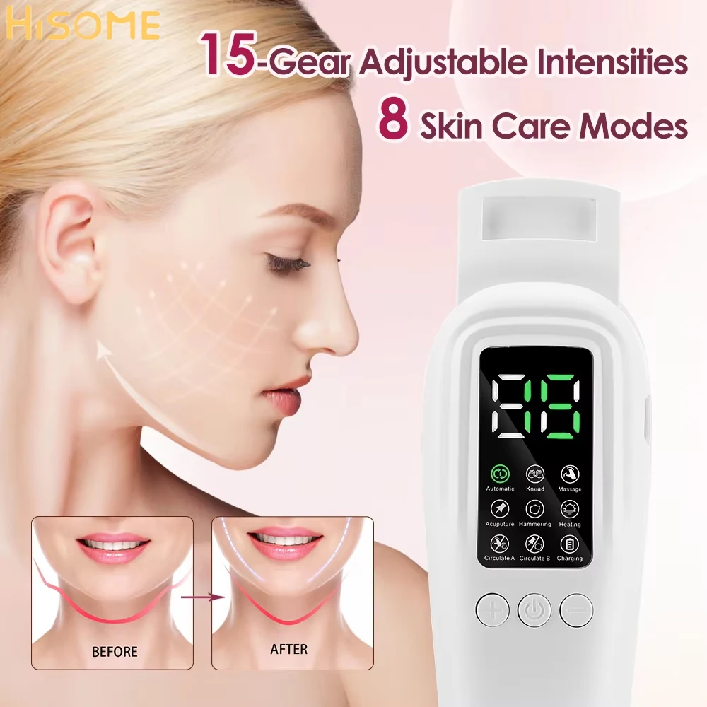 V face lift beleza massageador 8 modo microcorrente facial emagrecimento massageador queixo duplo remover levantamento facial endurecimento moldar da pele