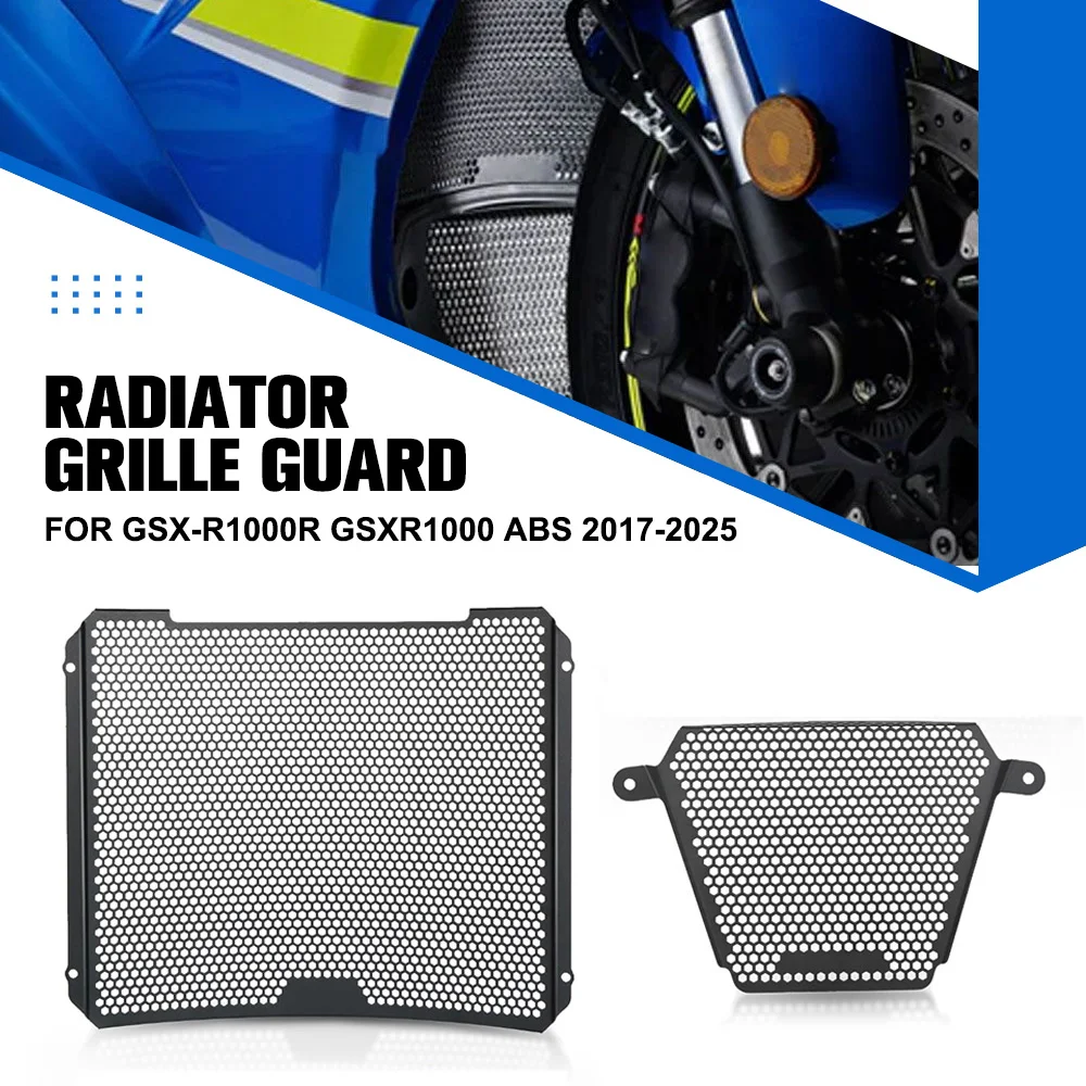 

For Suzuki GSX-R1000R GSXR1000 ABS 2017-2018-2019-2020-2021-2022-2023-2024-2025 Radiator Guard Oil Cooler Guard Set Motorcycle