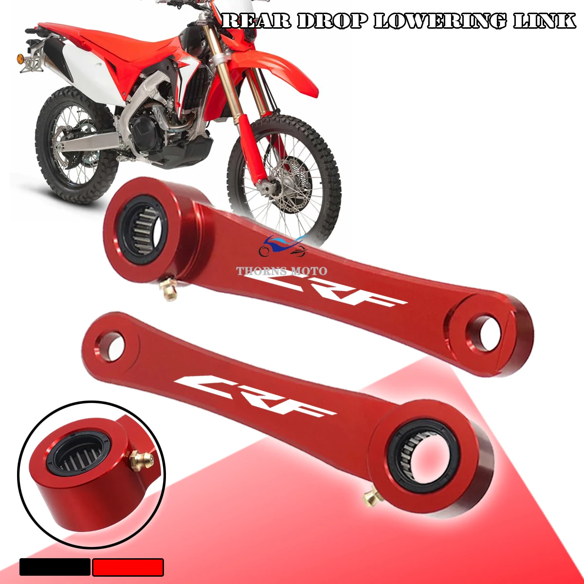 

For HONDA CRF 250R CRF 250RX 2018 2019 2020 2021 2022 2023 2024 CRF250RX 250R Motorcycle Accessories Rear Drop Lowering Link Kit