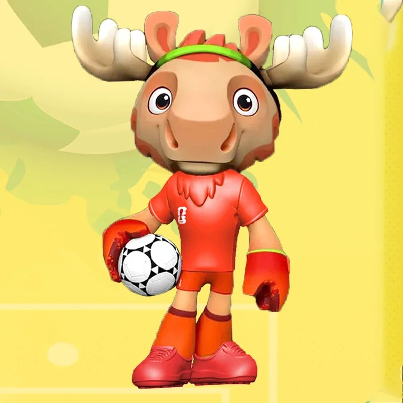 2026 كأس العالم التميمة البوب الشكل دمية تمثال الديكور الحلي البلاستيكية عمل الشكل جمع نموذج ألعاب أطفال الهدايا