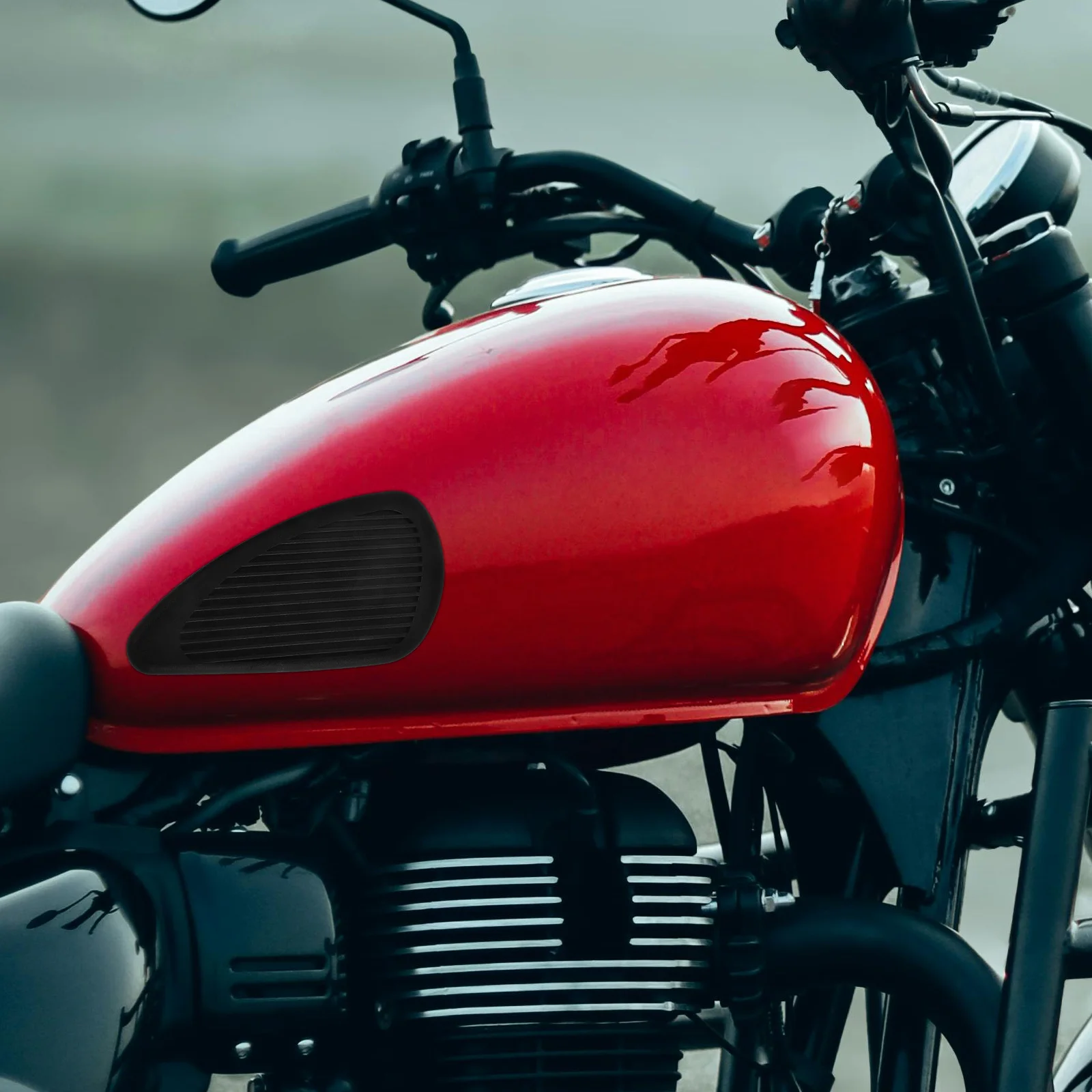 

Motorcycle Fuel Tank Sticker Gas Decals Cover Non slip Brown Knee Pads Side Covers Waterproof Durable Rubber Easy Install