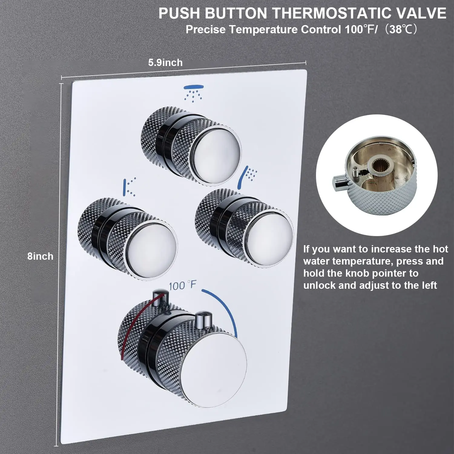 16*32 Inch Luxury Brushed Brass Thermostatic Rain Shower System with Soft Spray Multi Shower Head Body Jets Bath Shower Faucets