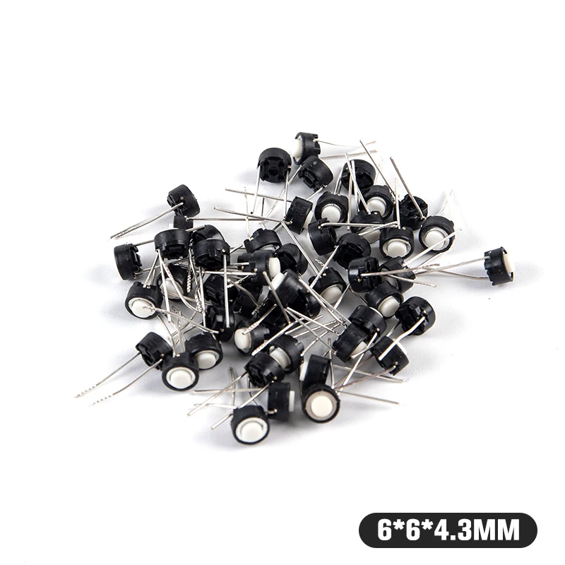 50Pcs/set ALPS Tact Switch Touch Switch DIP Tactile Push Button Micro Switch 6*6*5mm