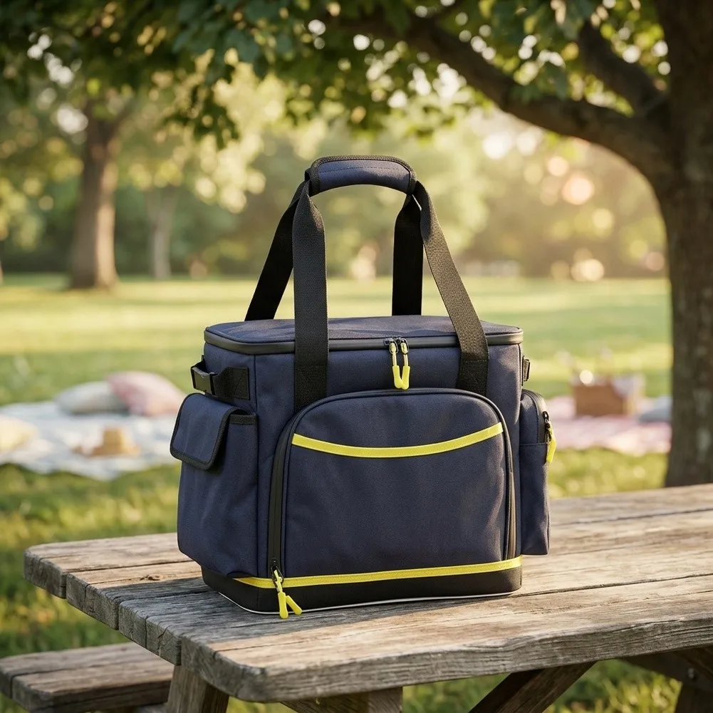 Ventilated Waterproof Carry Case for Power Stations Built for Outdoor Use with Reinforced Stitching and Compact Dimensions