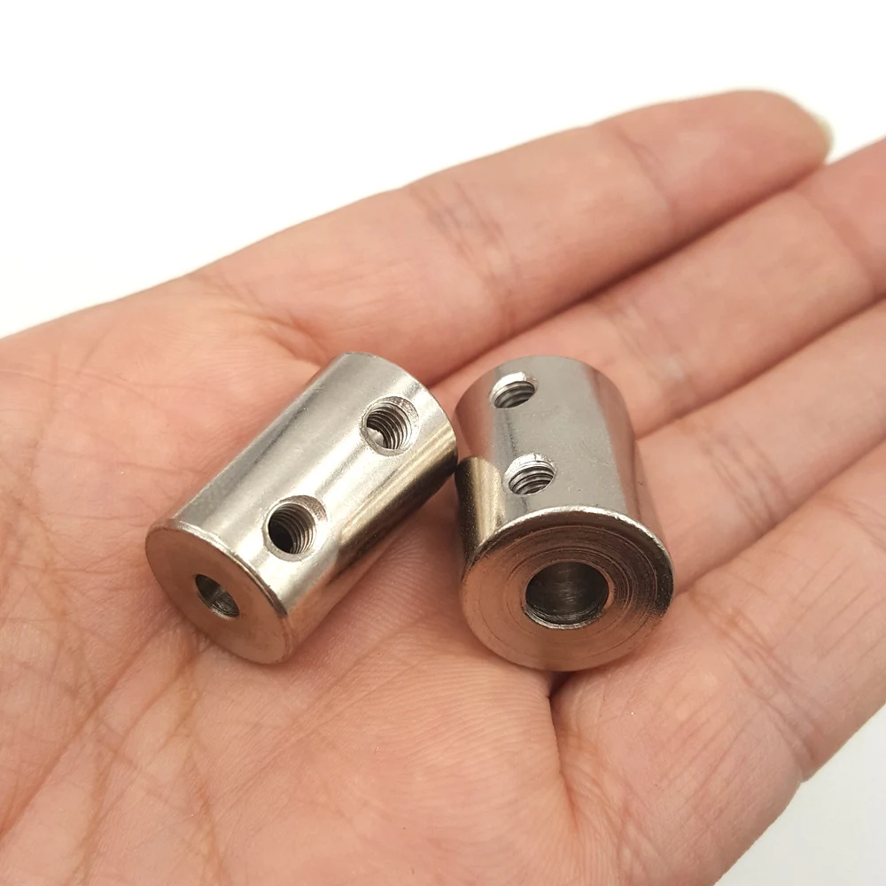 Acopladores de eje rígido, pieza de acero para Motor CNC, Conector de transmisión de 5mm a 8mm, 4/5/6/8/10/12mm, 45 #, D14L22, D16L22, D20L22