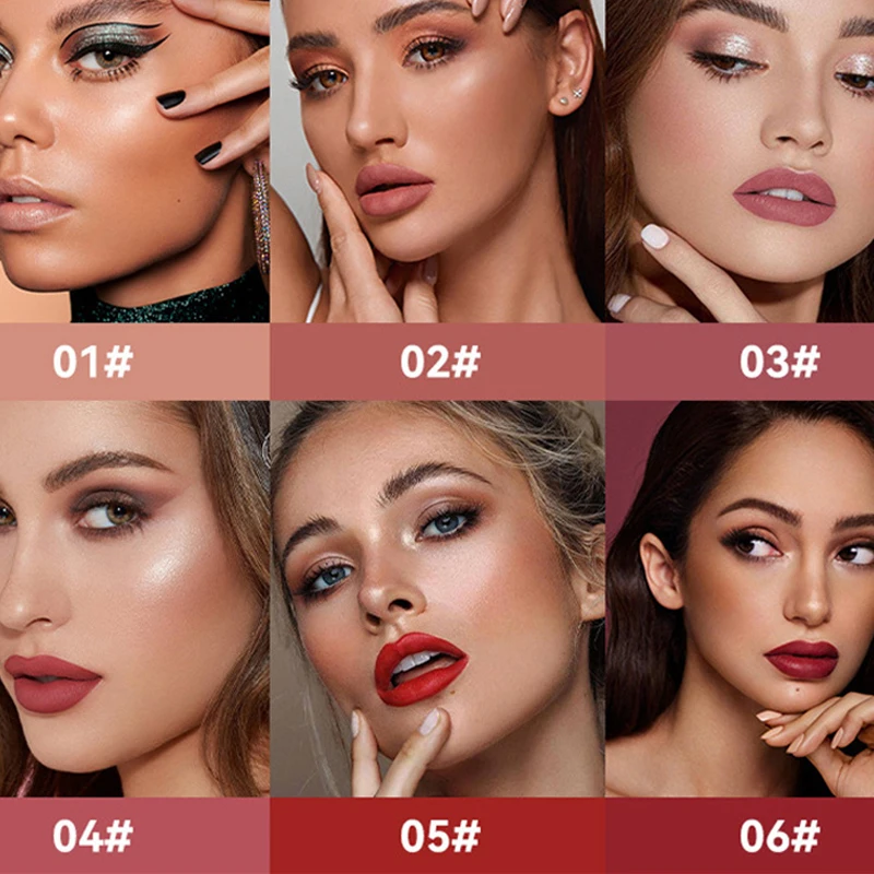 Flüssiger Lippenstift feuchtigkeit spendend langlebig lila funkelnd wasserdicht Lip gloss Kosmetik frei geben matten Glitzer Lippenstift