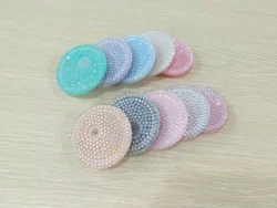 16 Oz Cup Cover Portable Candy Color DIY Plastic Glass Cup Lids Iced Coffee Cup Fashion Cartoon Environment Reusable Bowl Cover