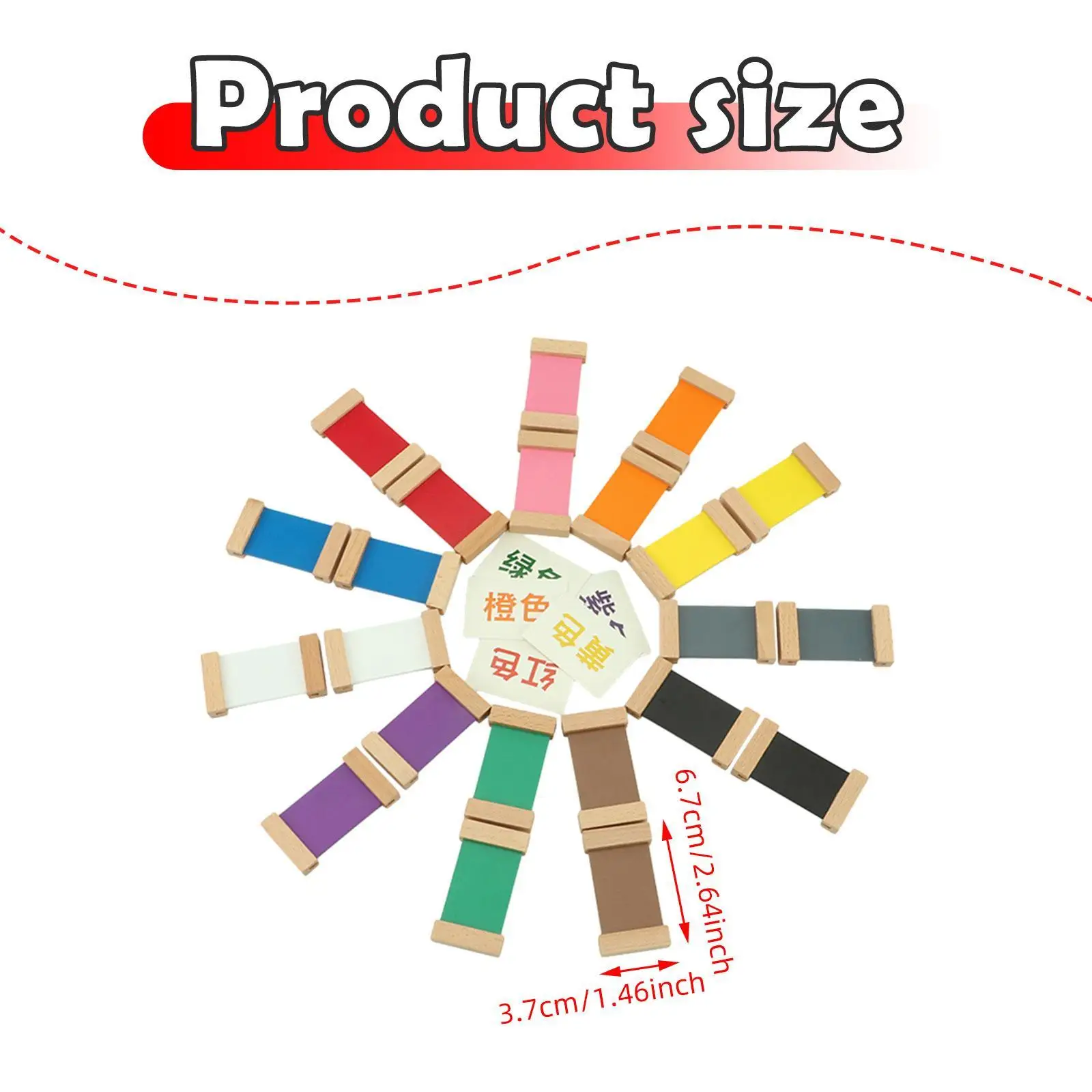 Montessori Color Toys Birthday Gift Children Boys and Girls Distinguish Colors Color Cognition Matching Color Recognition Toy