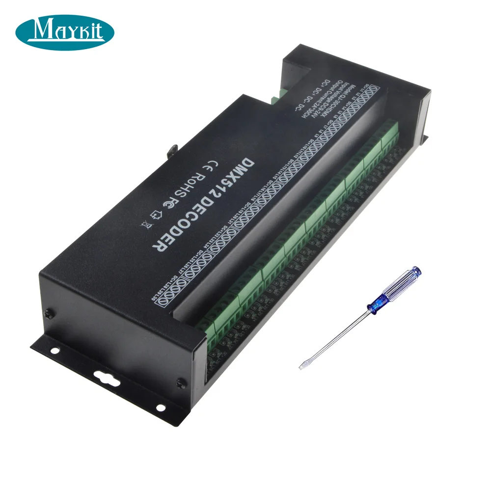 

Hot sell High Power Dimmer Driver 12V 24V Controller 30 Channel DMX Rgb LED Strip Controller Dmx 512 Decoder