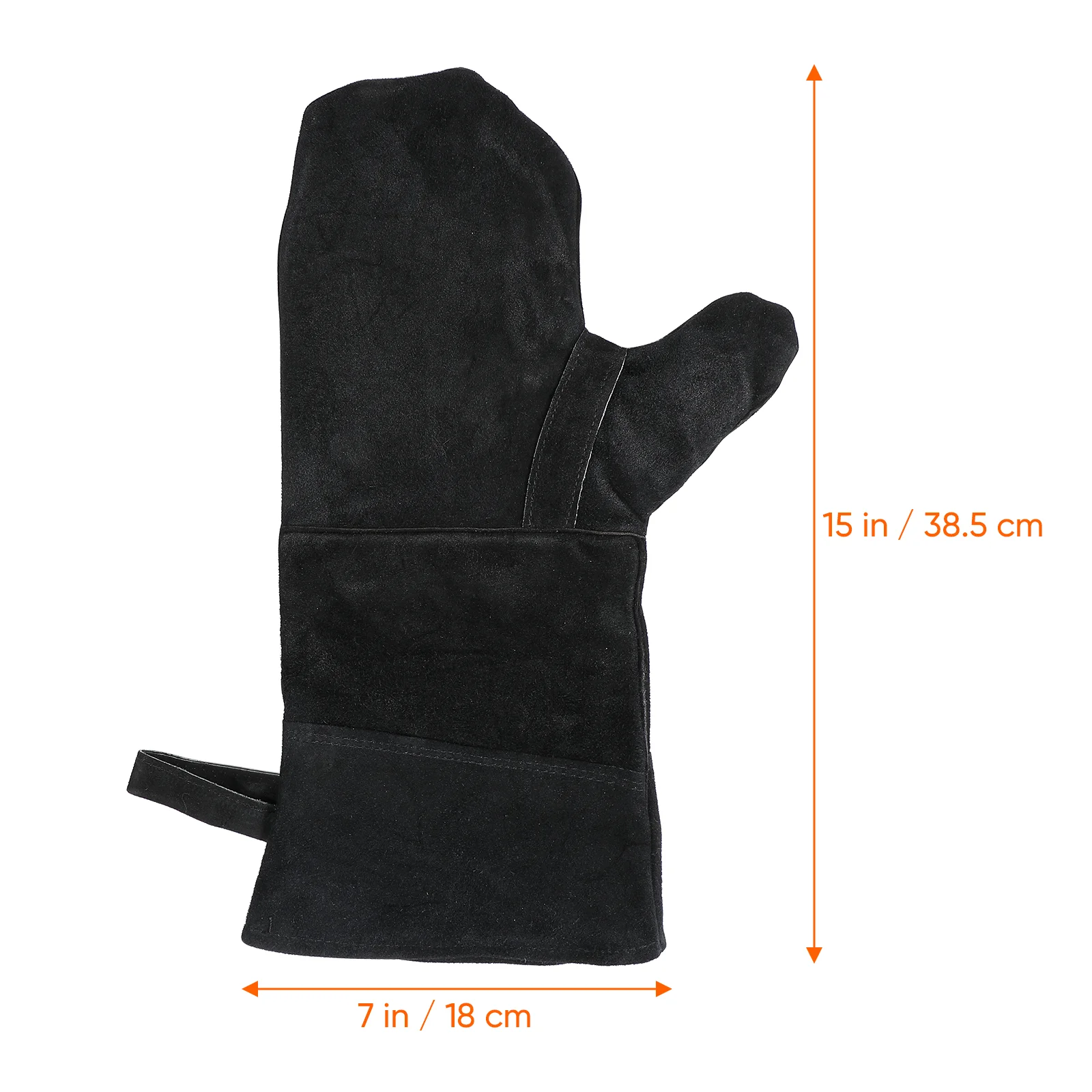 Welding Gloves Baking Grill Oven Fire Resistant Fireplace Heated Mittens Burning Wood BBQ