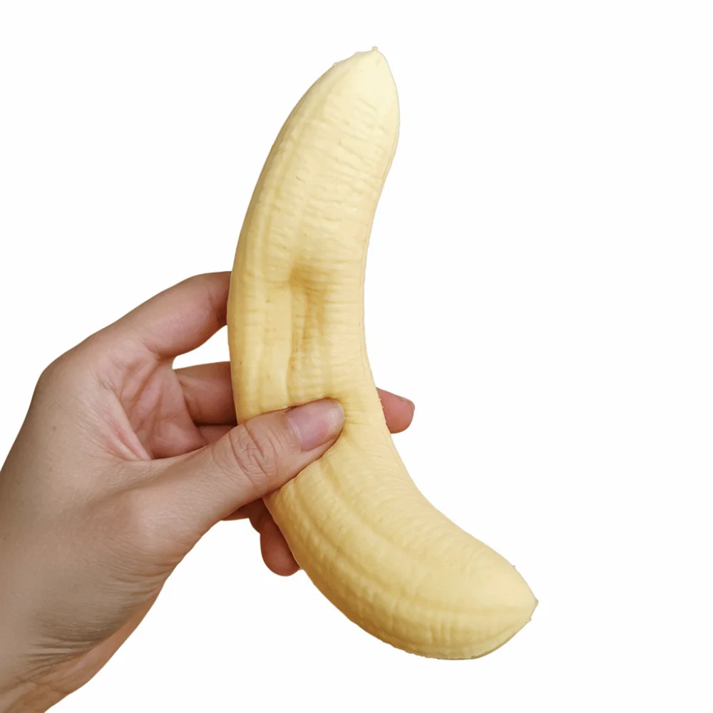 Soft Banana Meat Toy Slow Rising Hand Relaxation Banana Meat Pinch Le Relaxing Stress Relief Squeeze Decompression Dough