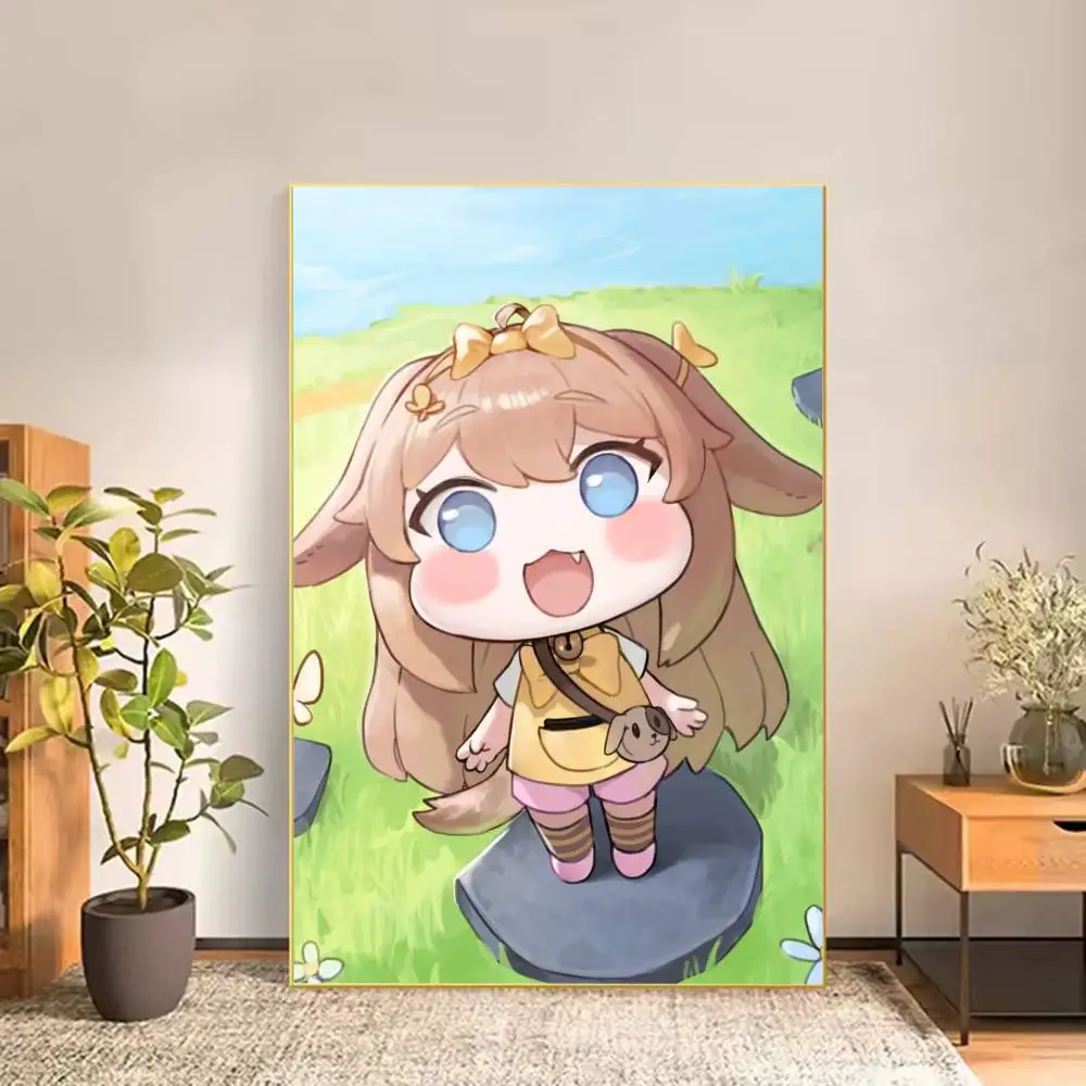 Trickcal Chibi Go G-Game Poster Versatile HD Waterproof Wall Art Self-Adhesive Decor for Any Space Ideal Gift