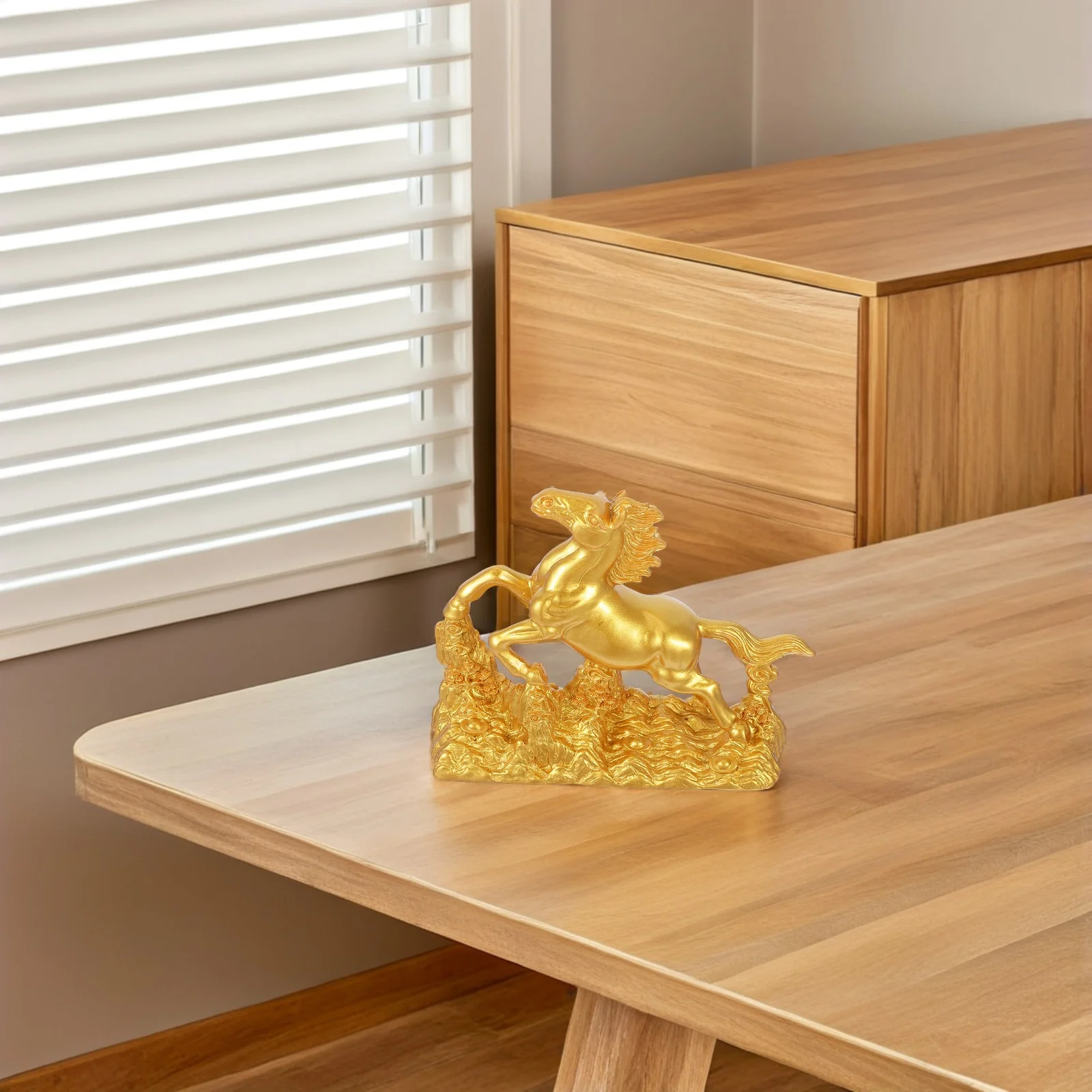 

Resin Statue for Home Decor Desktop Animal Sculpture Statues Figurines Office Bedroom Living Room Decorative Horse Figurines