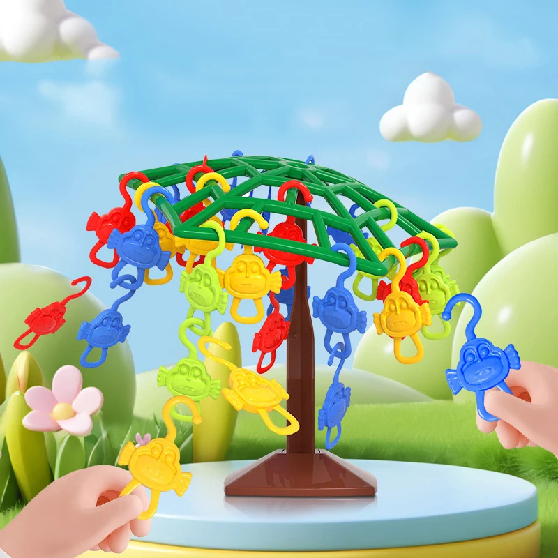 Kids Intelligence Board Game Balance Funny Monkey Climbing Tree Hang Toys Desktop Party Games Educational Toys For Toddler