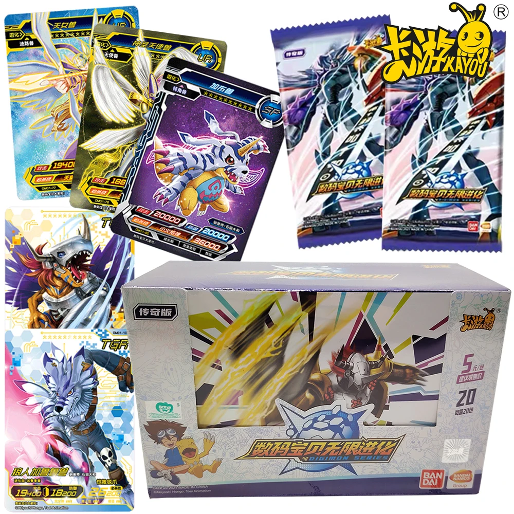 

New Kayou Original Digital Monster Rare Character Cards Fans Collection Anime Peripheral Creative Game Cards Family Table Toys