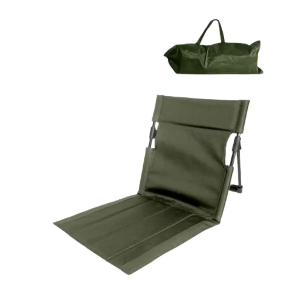 Aluminum Alloy Frame Foldable Camping Chair Oxford Cloth Material Comfortable Sitting Folding Backrest Cushion Ultra-Light