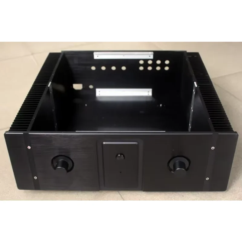

case 440*150*410mm WA20 black Full aluminum amplifier chassis / Class A amplifier/Pure After amp/AMP Enclosure/case/DIY box