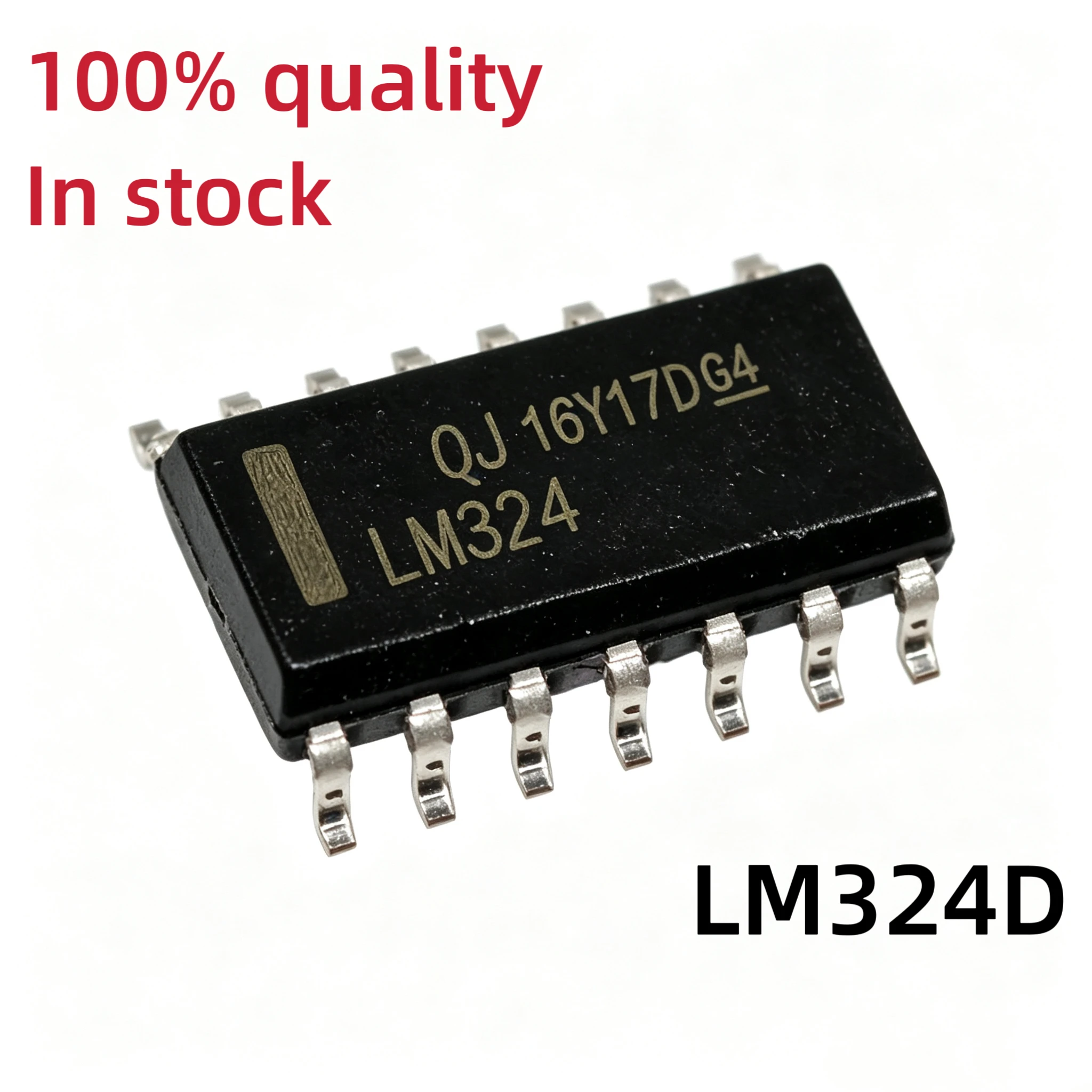 20PCS LM324 LM324D SOP-14 LM324DR Quad Op-Amp Quadruple Operational Amplifier