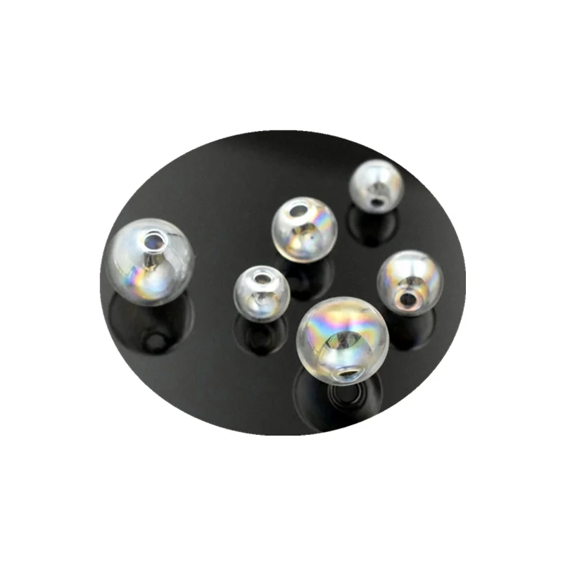 10 Sztuk Kolorowych Szklanych Kul 10mm 12mm 16mm Puste Szklane Kule Zawieszki Elementy do Biżuterii Materiały DIY Ręcznie Robione Koraliki Akcesoria — zdjęcie 7
