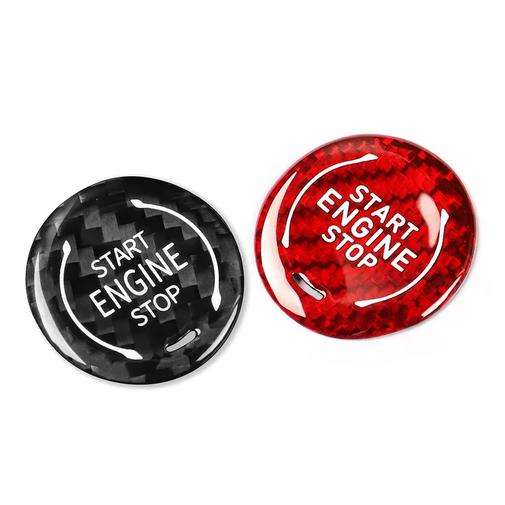 Car Engine Start Stop Button Trim Decorative Sticker For Cadillac XT4 XT6 CT5 For Chevrolet Corvette C8 For GMC Sierra Yukon XL