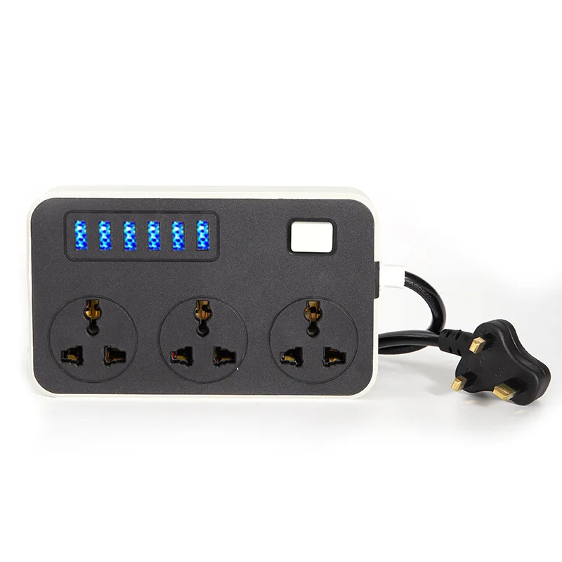 Socket with USB, Household Multifunctional British and European Standard Plug, Perforated Strip Switch Plug, Wiring Board