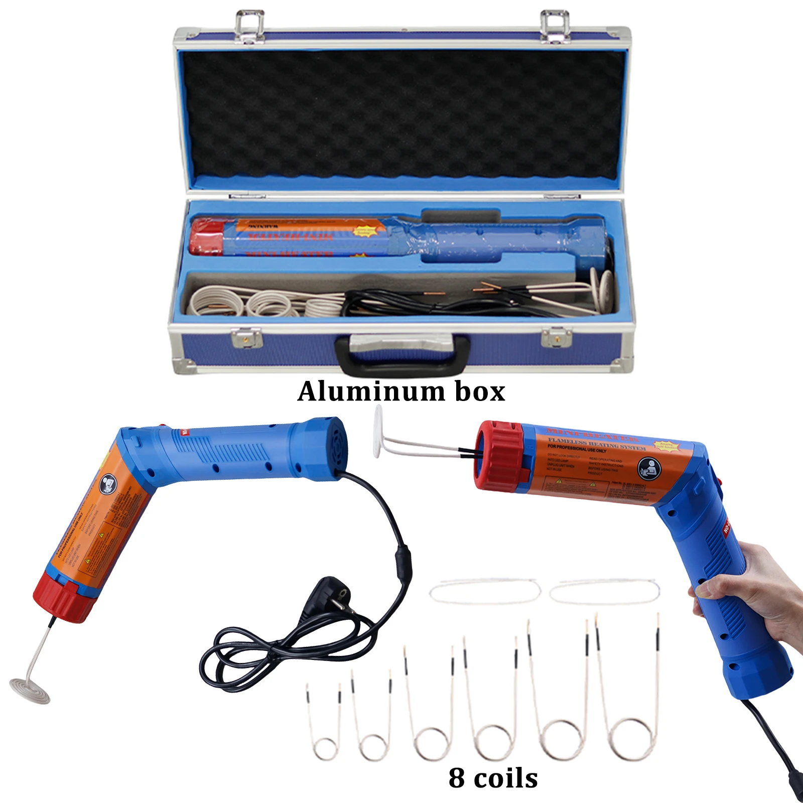 KIA-1.1KW Plus Magnetic Induction Heater Rotating Type Handheld Mini Heater Bolt Remover Repair Machine