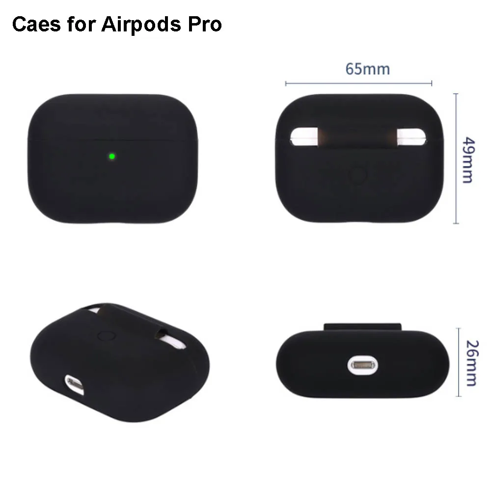 Liquid Silicone Case for Airpods Pro Airpods Pro 2 2nd Generation Airpods 1 2 3 3rd Earphone Protective Case Cover Accessories