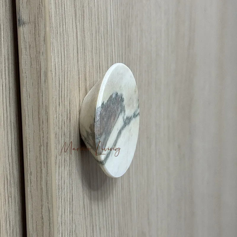 

Modern Minimalist Marble Ball Drawer Knobs French Style Wardrobe Door Handles Luxury Cabinet Pulls