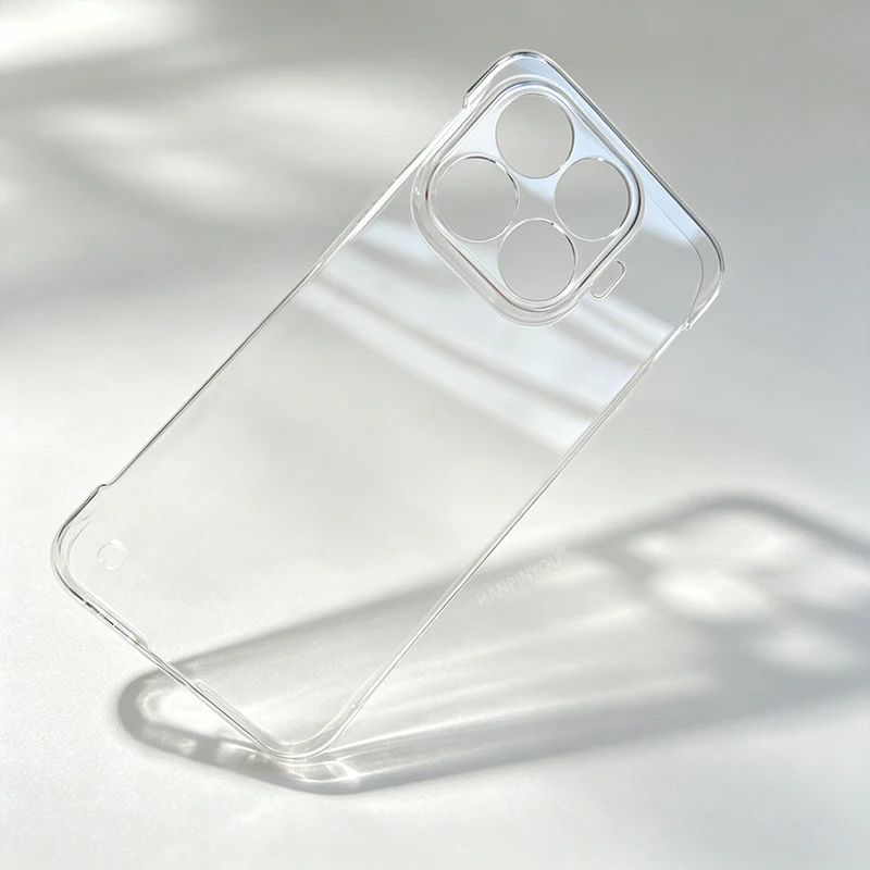 Ultra Thin Clear Frameless Case For Xiaomi 17T Pro 17 15 Pro Max Ultra Hard PC Back Cover Protect Camera Shell Shockproof Bumper