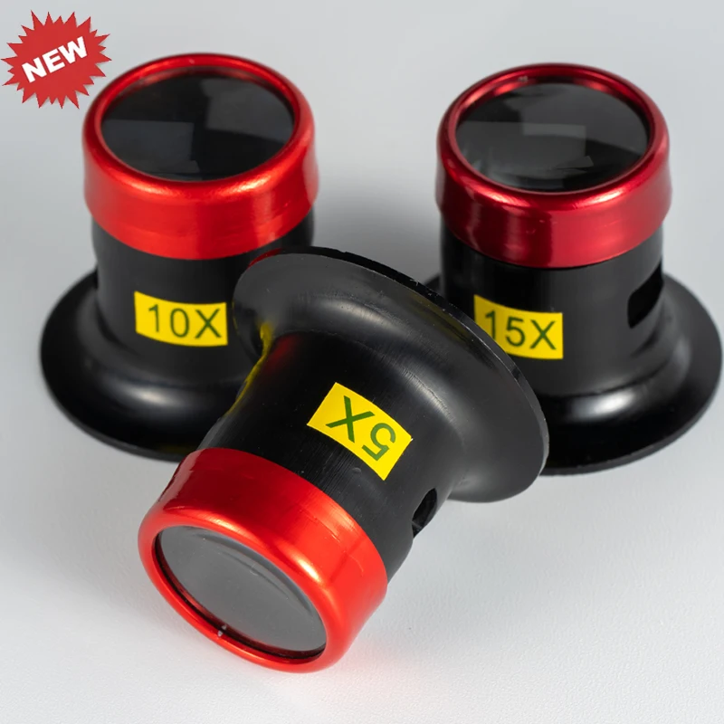 5X/10X/15X Magnifying Glass Eye Lens Watchmakers Magnifier Tool Portable Monoculars Magnifier Repairing Magnifier Tools
