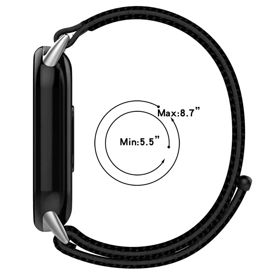 3 Pack Bracelet pour Xiaomi Mi Band 9/Xiaomi Smart Mi Band 8 Bracelet,Nylon Braided Stretch Solo Loop Bracelets Sport Band pour Xiaomi Band 8/Mi band 9 Bracelet,noir blanc/arc-en-ciel/denim,L 3 Pack Bracelet pour Xiaomi Mi Band 9/Xiaomi Smart Mi Band 8 Bracelet,Nylon Braided Stretch Solo Loop Bracelets Sport Band pour Xiaomi Band 8/Mi band 9 Bracelet,noir blanc/arc-en-ciel/denim,L