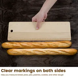 13/15 inch Bread Transfer Peel, French Bread Flipping Board, Beech Bread Serving Tray Wooden Pie Loaves Flipping Board