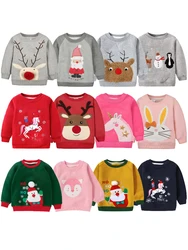 1 random style baby girl casual sports top baby sweater jacket plush warm clothing Christmas gift Child Accessories