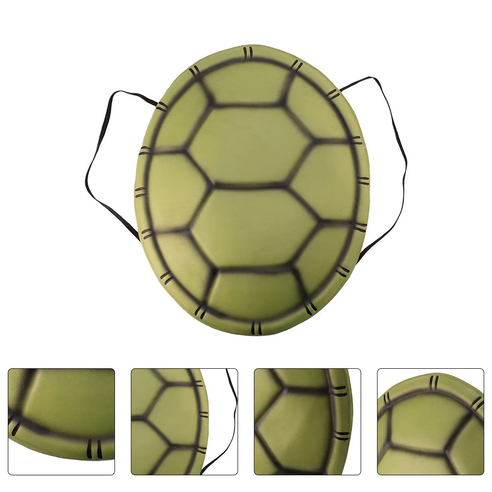 4 Pcs Turtle Shell Props EVA Material Soft Back Design Halloween Party Costume Cosplay Accessory Unique Attractive