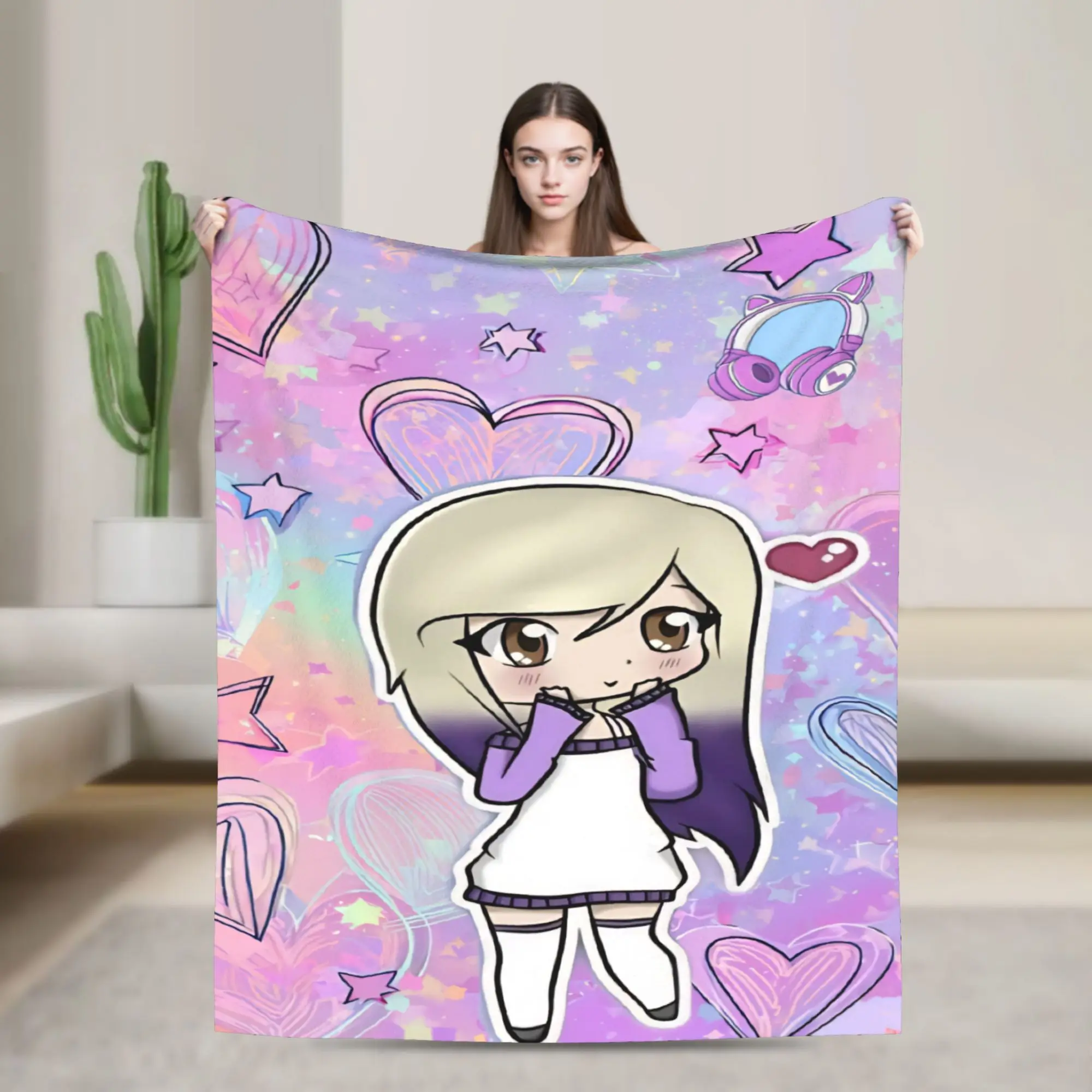 New Arrival Dense Real Mix Collage Lyna Vallejos  Blanket Ultra-Soft Fleece  Relax Throw Blanket Machine Washable
