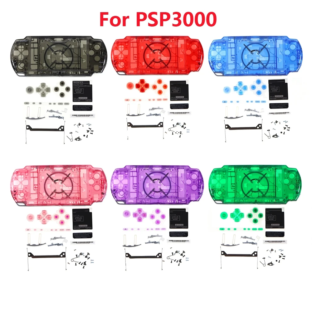 

1set Multi Colors For PSP3000 Game Console replacement full housing shell cover case with buttons kit PSP 3000