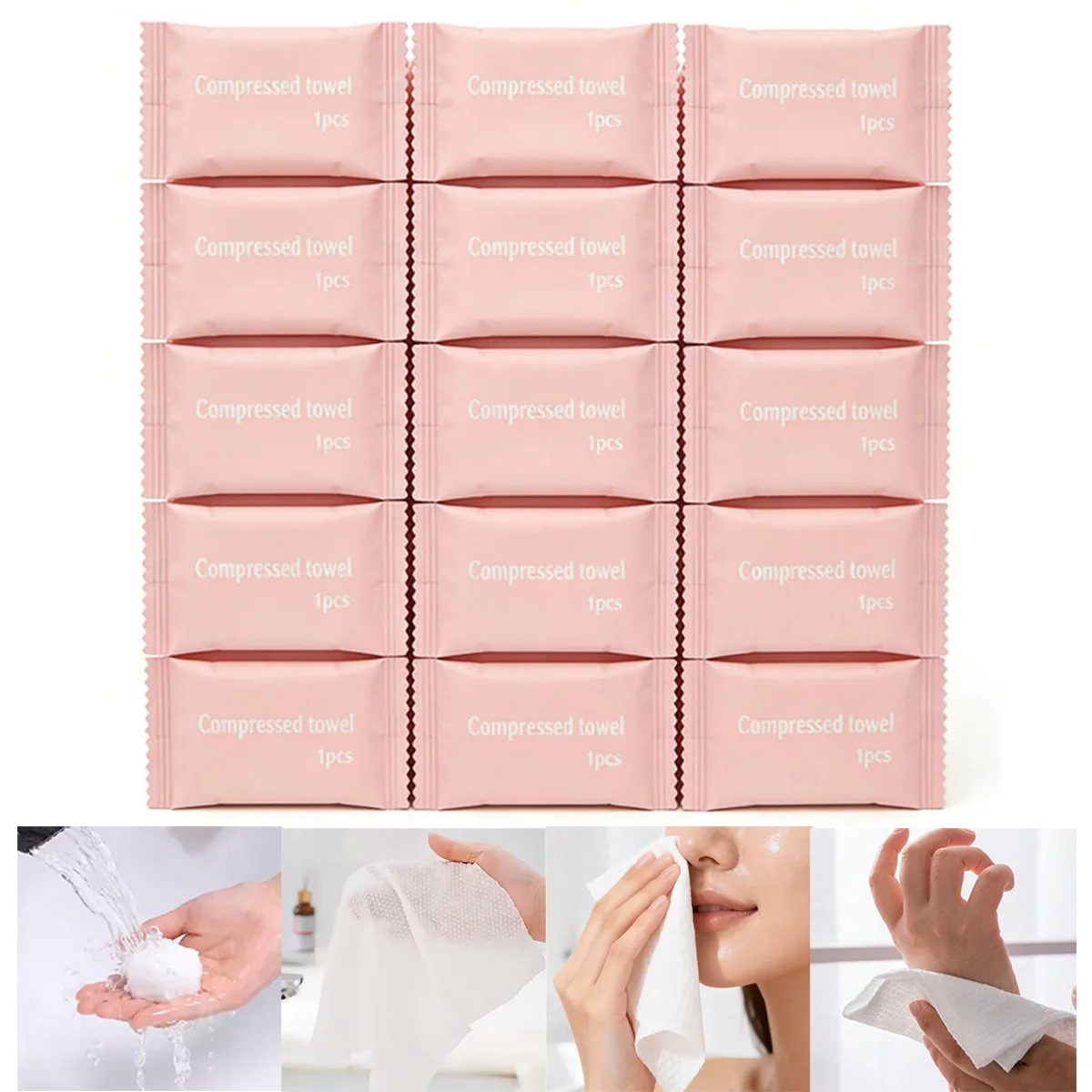 Portable Disposable Compressed Towels Portable Disposable Absorbent Towels For Outdoor Travel Camping Makeup Ready