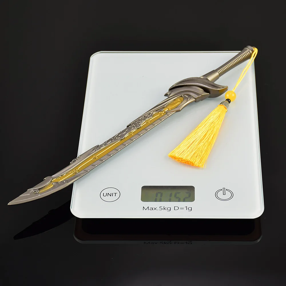 Naraka:Bladepoint 30cm Xuanwen Jinghong Blade Game Peripheral All Metal Samurai Katana Sword Model Collection Craft Toys Gifts