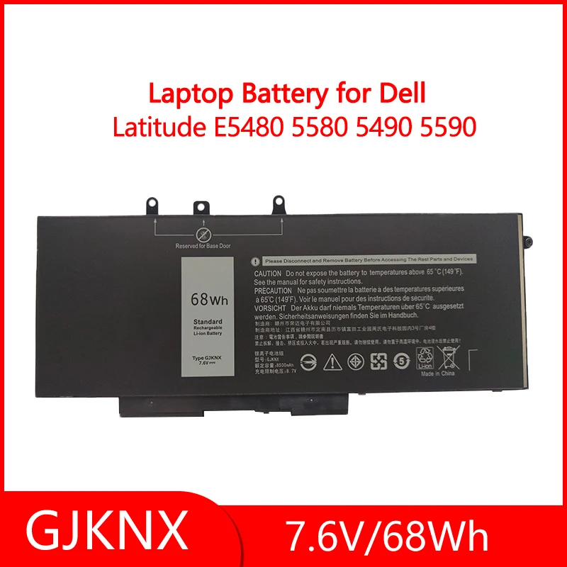 

Аккумулятор для ноутбука DELL Latitude E5480 5580 5490 5590 Precision M3520 M3530 серии GJKNX 7,6 В 68 Втч