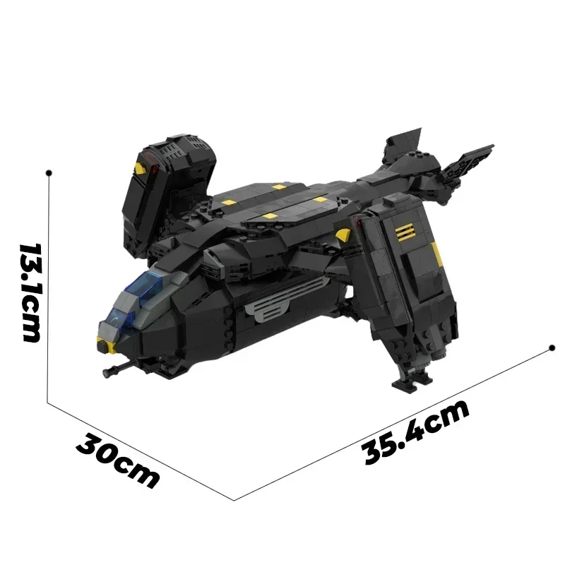 Modelo de jogo popular moc tijolos de construção inferno mergulhadores pelicano shuttle define tecnologia montagem blocos modulares presentes brinquedos natal