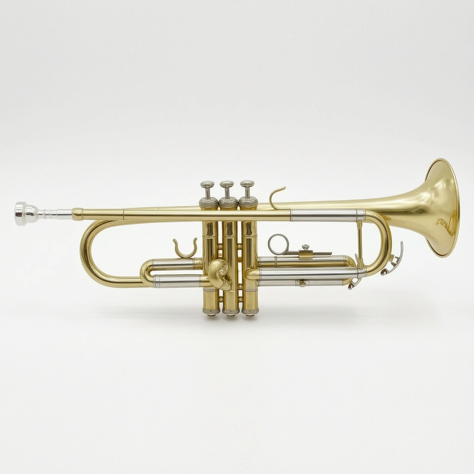 Trumpet Set Portable Trumpet with Case Brass Instrument Easy to Transport Sturdy for Students, Lessons, Band Practice
