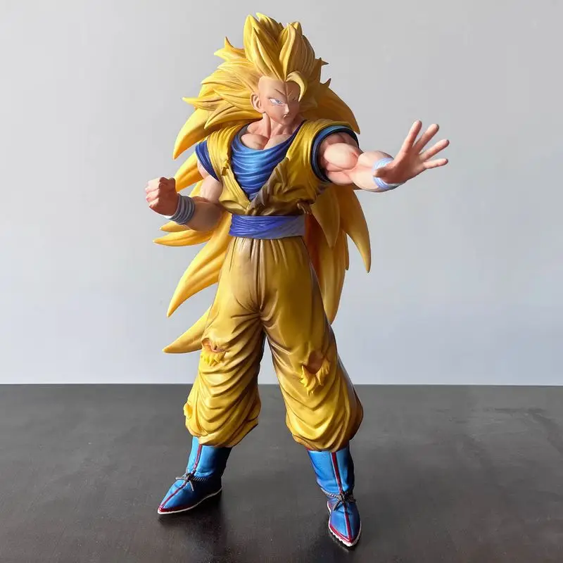 

33cm DBZ SSJ3 Son Goku Model Anime Dragon Ball Z Action Figure Manga Super Saiyan 3 Figurine Toys Figuras GK Statue Ornaments